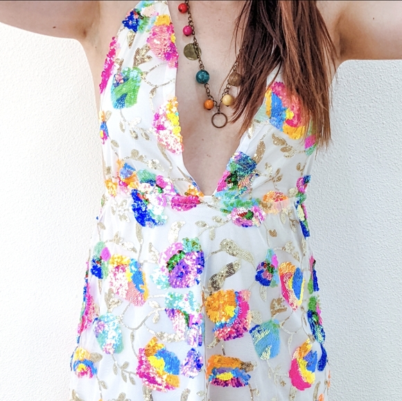 NWT Sexy Sequin Glitter Party Mini Dress S: Small & Medium - Picture 9 of 16